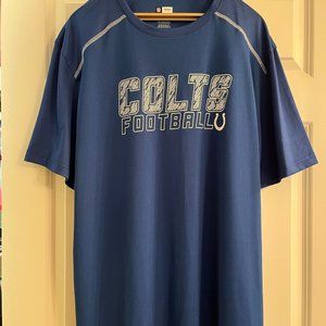 NEW Indianapolis Colts Shirt Adult 2XL Blue TX3 Cool Short Sleeve Football Mens
